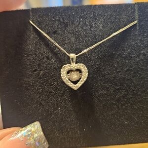 Silver Heart Pendant Necklace